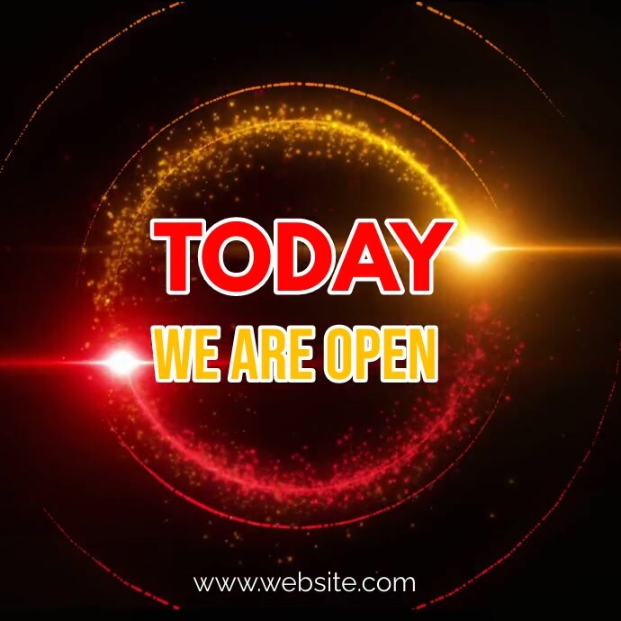 today we are open Template | PosterMyWall