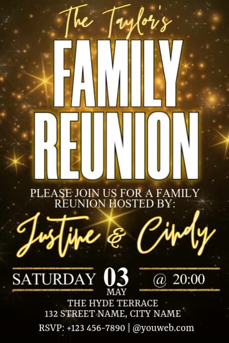 Together Again: The Taylor Family Celebration 海报 template