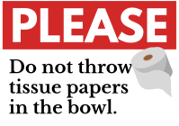 Toilet Notice A5 template