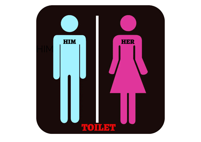 Toilet Sign - Restroom Sign Template | PosterMyWall