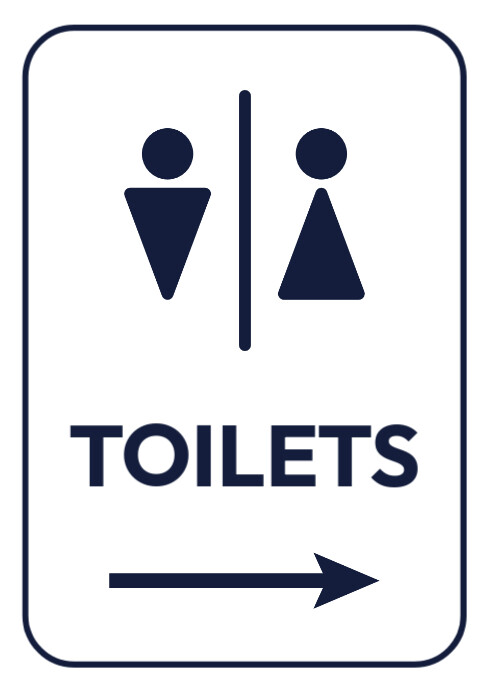 Toilets Signate Toilets signage เทมเพลต | PosterMyWall