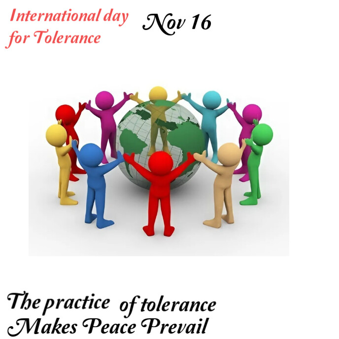 Tolerance day template Album Cover