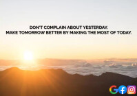 TOMORROW AND TODAY QUOTE TEMPLATE | PosterMyWall