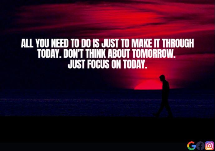 Plantilla de TOMORROW AND TODAY QUOTE TEMPLATE | PosterMyWall