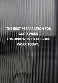 TOMORROW AND TODAY QUOTE TEMPLATE | PosterMyWall