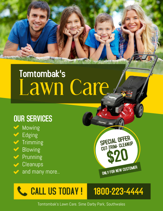 Tomtombak's Lawn care Services PosterMyWall