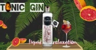 tonic gin/drinks/bar/restaurant/bebidas/menu Immagine condivisa di Facebook template