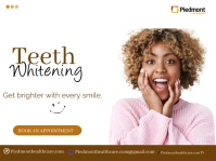 Tooth whitening flyer Pagtatanghal template