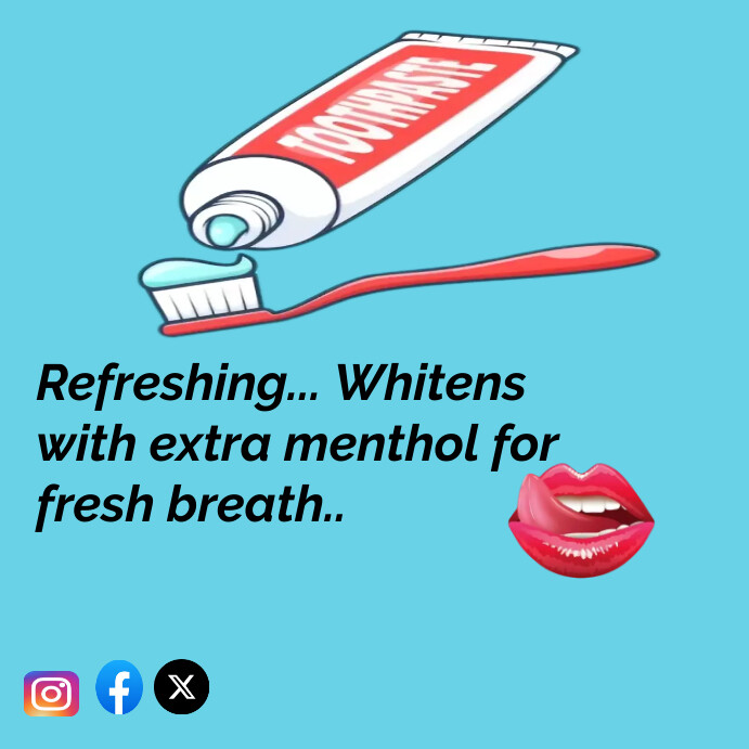 Toothpaste Advert Template design | PosterMyWall