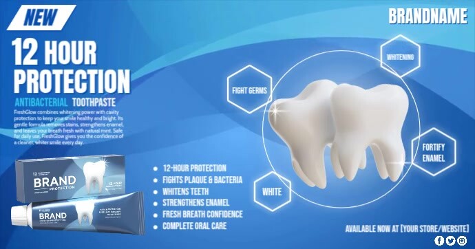 Toothpaste Template Facebook Shared Image