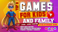 Top 5 Family Fun Games Miniatura na YouTube template