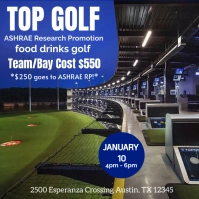 Top golf tournament flyers Publicación de Instagram template