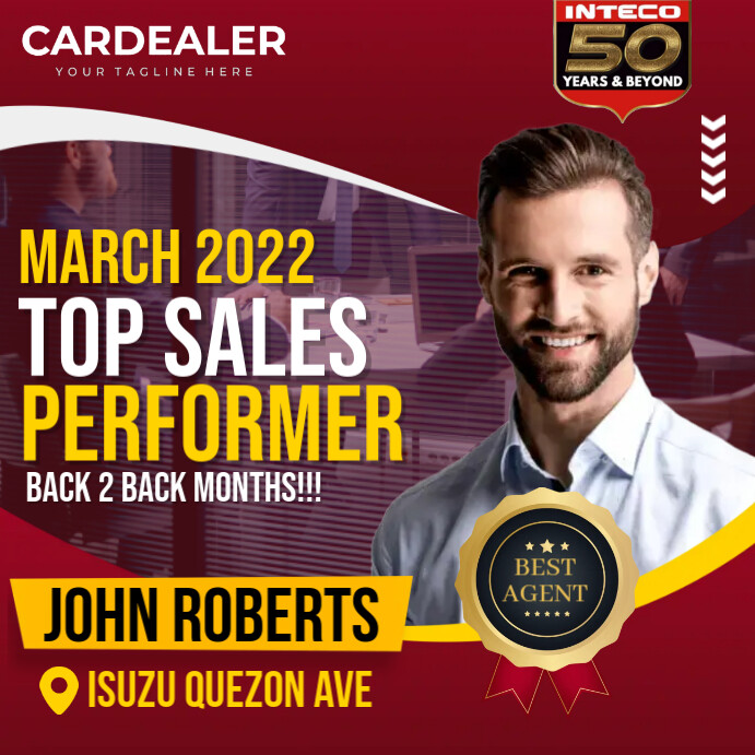 Top Sales Post Example Top Sales Performer Template | PosterMyWall
