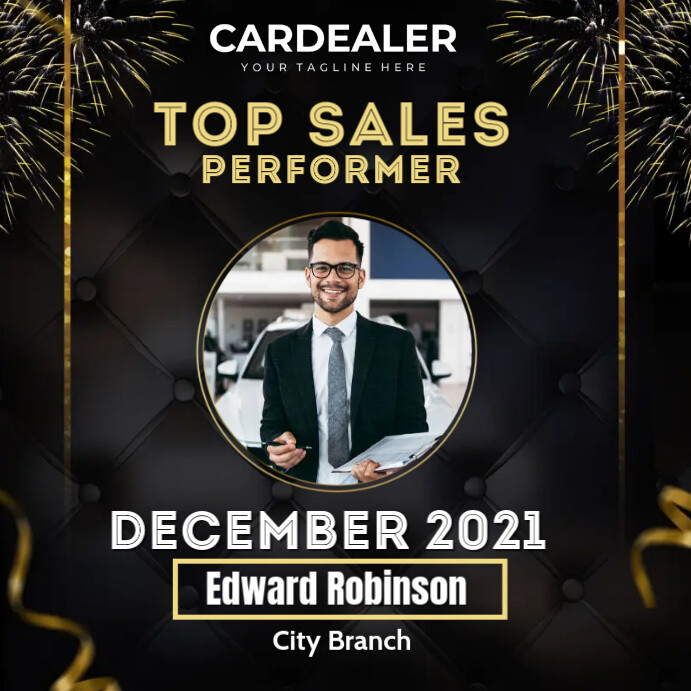 Top Sales Post Example Top Sales Performer Template | PosterMyWall