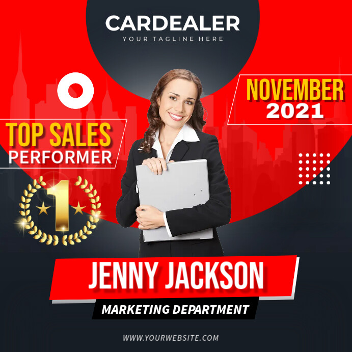 Top Sales Post Example Top Sales Performer Template | PosterMyWall