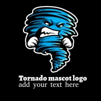 Tornado mascot logo template