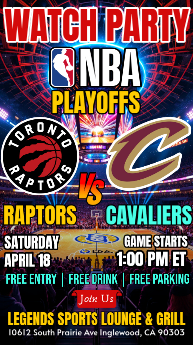 Nba Playoffs Watch Party Template | PosterMyWall