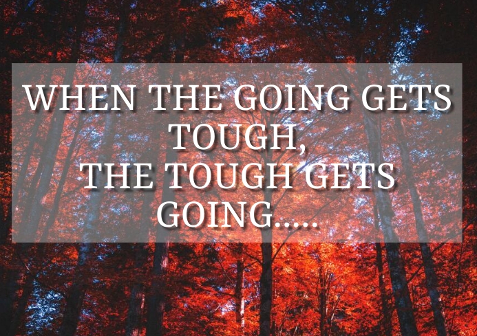 TOUGH AND GOING QUOTE TEMPLATE A4