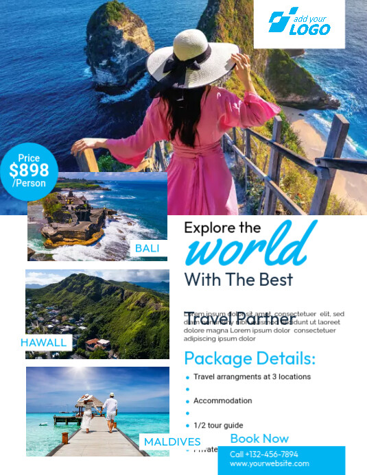 Tour & Travel Packages Ad Template | PosterMyWall