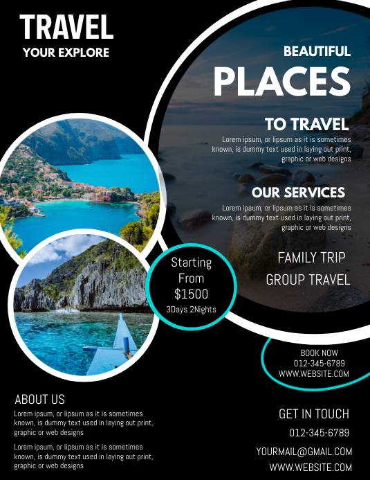 TOUR FLYER Template PosterMyWall TOUR FLYER Template PosterMyWall