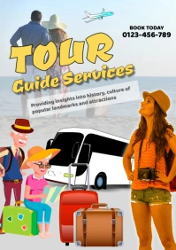 Tour guide services A1 template
