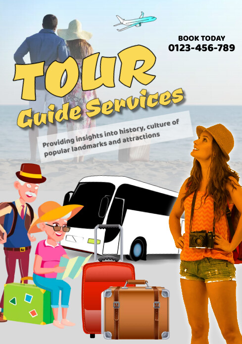 Tour guide services A1 template-Vorlage | PosterMyWall