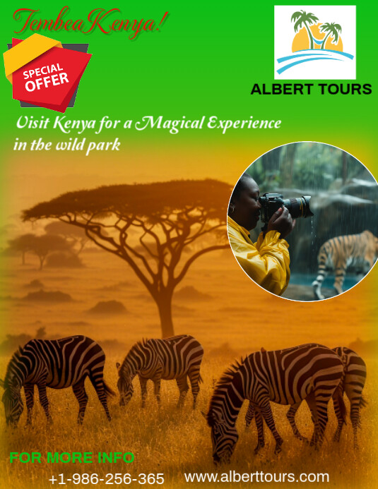 Tourism & Wildlife Ad Ulotka (US Letter) template