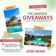 Tourism and Tour Online Giveaway Сообщение Instagram template