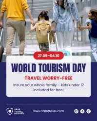 Tourism Day Insurance Insta Portrait Video template