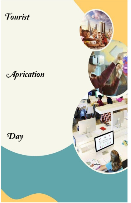 Tourist apri action day Tabloid template