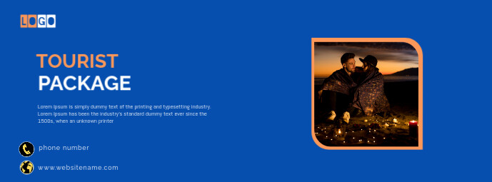 TOURIST PACKAGE Facebook Cover template