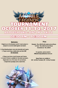 Mobile Legends Heroes Printable 87 tournament poster template 0d4cf669194ce4cbc0df438c4c225815