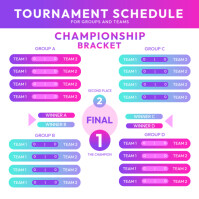 Tournament Schedule Template | PosterMyWall