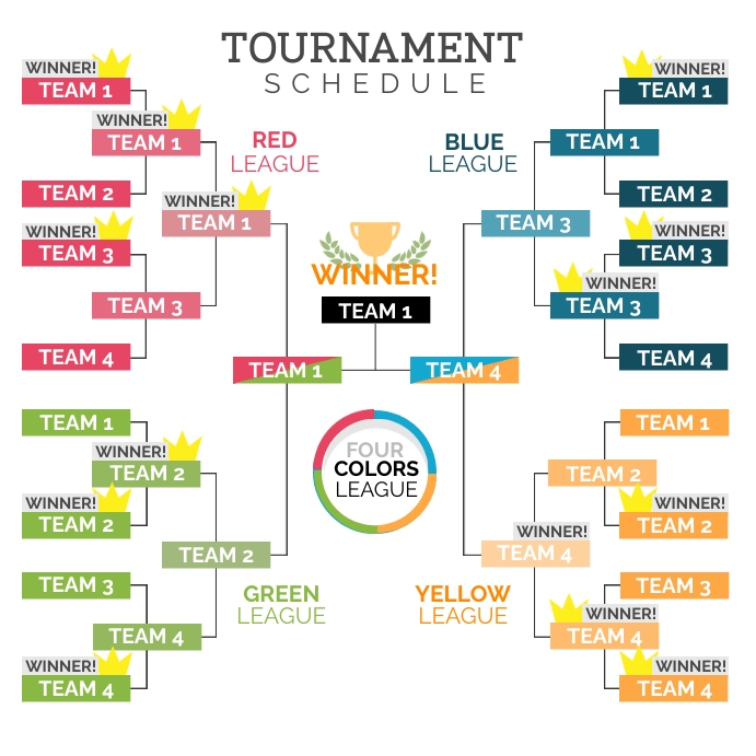 Tournament Layout Examples Copy of Tournament Schedule Design Template | PosterMyWall