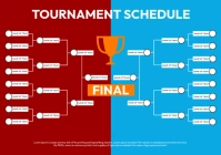 Tournament Schedule A4 template