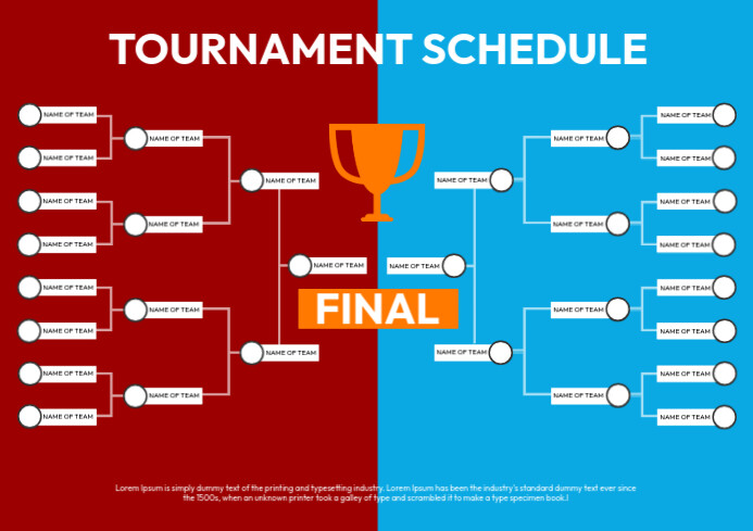 Copy of Tournament Schedule | PosterMyWall
