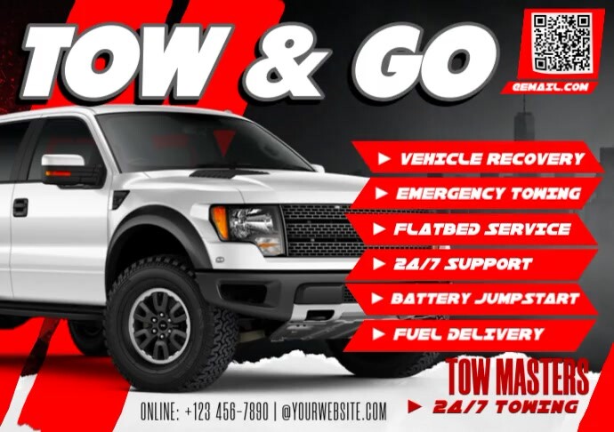 Tow & go – quick response, anytime A4 template