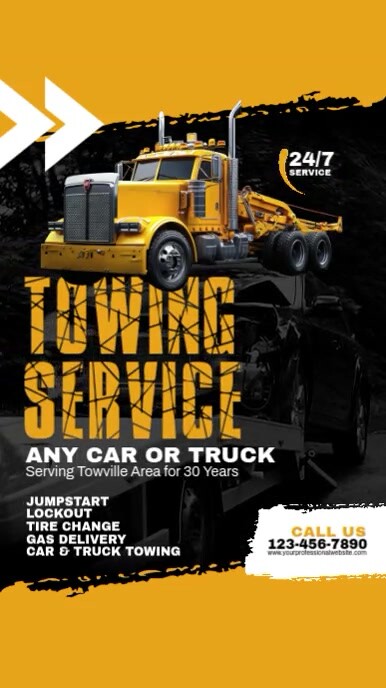 Copy of Tow Truck Instagram Story Template | PosterMyWall