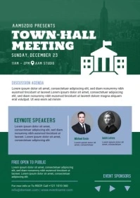Town Hall Meeting A4 template