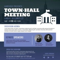Town Hall Meeting Instagram-bericht template