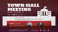 Town Hall Meeting Twitter Post template