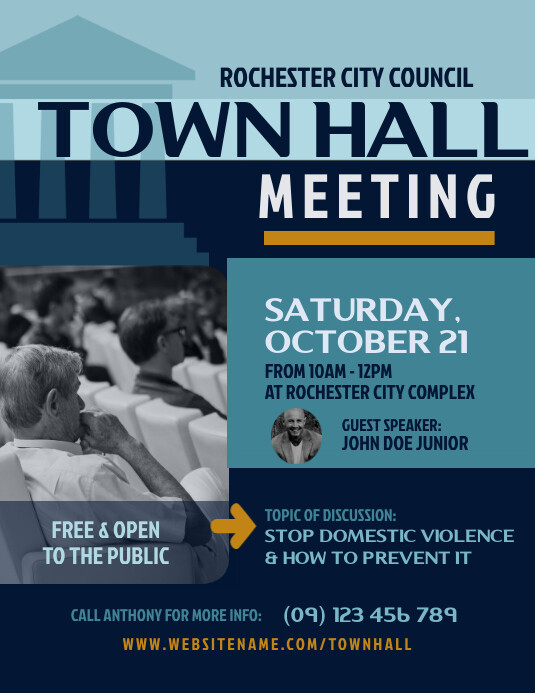 Town Hall Meeting Agenda Template Town Hall Meeting Agenda Template