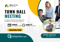 Town Hall Meeting Poster A4 template