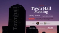 Town Hall Meeting Twitter Post template