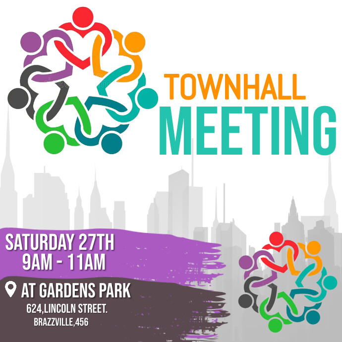 Town hall meetings Template | PosterMyWall