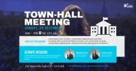 Townhall Meeting Ad Template Facebook Shared Image