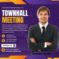 Townhall Meeting Instagram na Post template