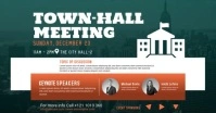 Townhall Meeting delt Facebook-billede template
