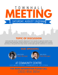 270 Townhall Meeting Customizable Design Templates