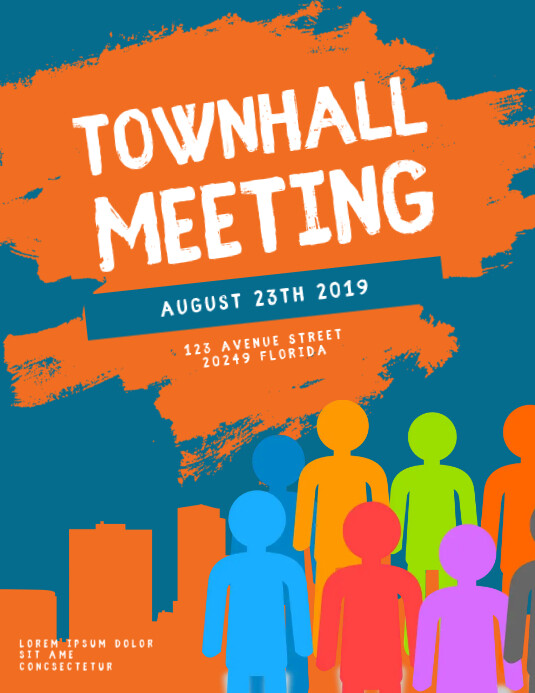 Townhall Meeting Flyer Template PosterMyWall